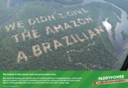 Paddy Power, Amazon rainforest
